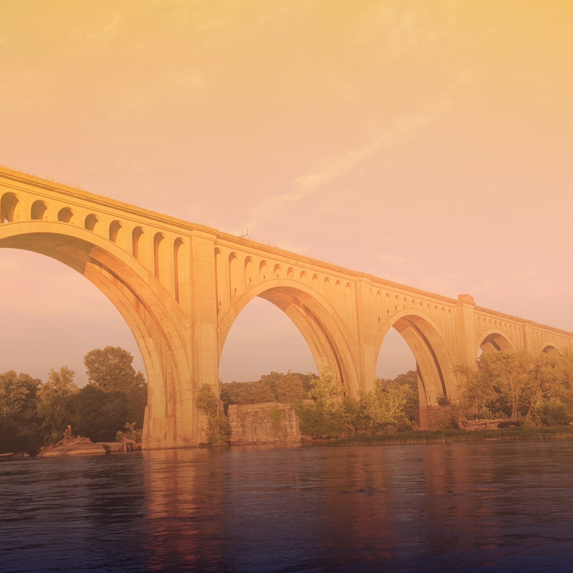 Richmond Sports Massage — Bridge in Richmond VA with Overlay